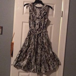 Button down midi dress fit and flare